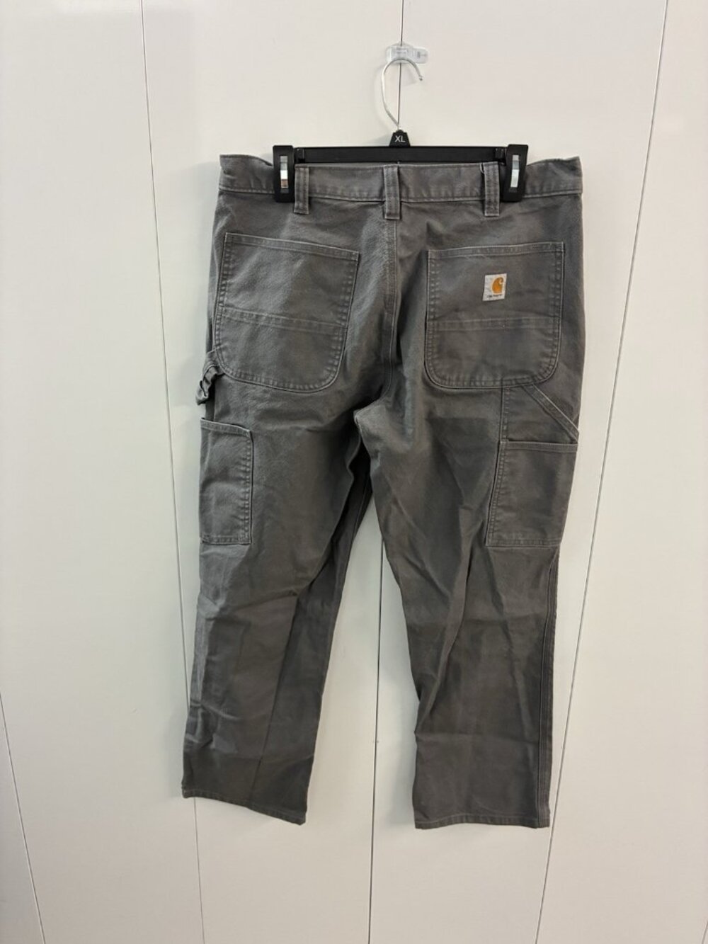 Carhartt Pants Mens 34x30 Gray Relaxed Fit Canvas Work Utility 103279 GVL